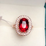 14k Gold 3.5 Ct Natural Tourmaline & Diamond Ring/pendant