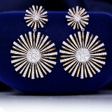 14k Gold 1.2 Ct Natural H Diamond Earrings