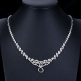 14k Gold 1.2 Ct Natural H Diamond Necklace