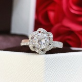 14k Gold 1.28 Ctw Natural H Diamond Ring