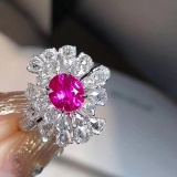 14k Gold 1.62 Ctw Natural Sapphire & Diamond Ring