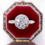 14k Gold 1.30 Ctw Natural H Diamond Ring