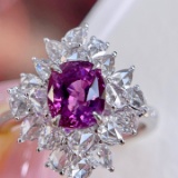 14k Gold 2.92 Ctw Natural Sapphire & Diamond Ring