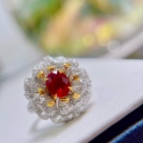 14k Gold 2.22 Ctw Natural Ruby & Diamond Ring