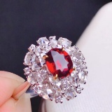 14k Gold 1.88 Ctw Natural Ruby & Diamond Ring