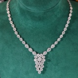14k Gold 4.6 Ct Natural H Diamond Necklace