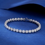 14k Gold 4.77 Ct Natural H Diamond Bracelet