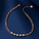 14k Gold 0.44 Ct Natural H Diamond Bracelet