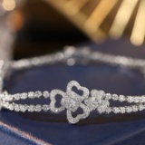 14k Gold 1.3 Ct Natural H Diamond Bracelet