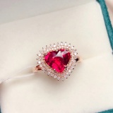 14k Gold 1.7 Ct Natural Tourmaline & Diamond Ring