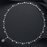 14k Gold 3.63 Ct Natural H Diamond Necklace