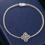 14k Gold 1.5 Ct Natural H Diamond Bracelet