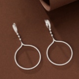 14k Gold 0.92 Ct Natural H Diamond Earrings
