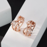 14k Gold 0.90 Ctw Natural H Diamond Earrings