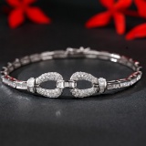 14k Gold 1.86 Ctw Natural H Diamond Bracelet