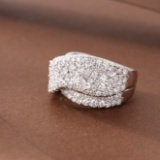 14k Gold 2.74 Ctw Natural H Diamond Ring