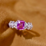 14k Gold 1.51 Ctw Natural Sapphire & Diamond Ring