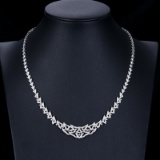14k Gold 1.20 Ct Natural H Diamond Necklace