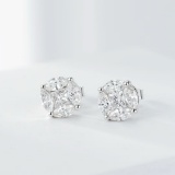 14k Gold 0.60 Ct Natural H Diamond Earrings