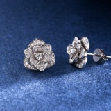 14k Gold 0.35 Ctw Natural H Diamond Earrings