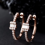 14k Gold 0.32 Ctw Natural H Diamond Earrings
