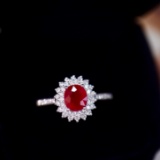 14k Gold 1.45 Ctw Natural Ruby & Diamond Ring