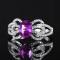 14k Gold 1.79 Ctw Natural Sapphire & Diamond Ring