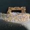 14k Gold 24.32 Ctw Natural Yellow Diamond & Diamond Bracelet