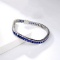 14k Gold 12.05 Ctw Natural Sapphire & Diamond Bracelet