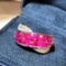 14k Gold 2.25 Ctw Natural Ruby & Diamond Ring
