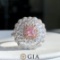 14k Gold 1.96 Ctw Natural Pink Diamond & Diamond Ring/pendant