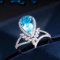 14k Gold 1.95 Ctw Natural Aquamarine & Diamond Ring