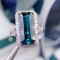 14k Gold 7.39 Ctw Natural Tourmaline & Diamond Ring