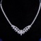 14k Gold 1.2 Ct Natural H Diamond Necklace