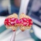 14k Gold 2.97 Ctw Vivid Red Natural Ruby & Diamond Ring