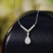 14k Gold 0.29 Ct Natural H Diamond Necklace