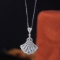 14k Gold 0.98 Ct Natural H Diamond Necklace