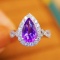 14k Gold 2.65 Ctw Natural Sapphire & Diamond Ring