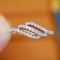 14k Gold 0.28 Ct Natural H Diamond Ring