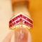 14k Gold 2.23 Ctw Natural Ruby & Diamond Ring
