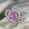 14k Gold 2.14 Ctw Natural Sapphire & Diamond Ring