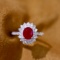 14k Gold 1.61 Ctw Natural Ruby & Diamond Ring
