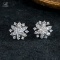 14k Gold 1.1 Ct Natural H Diamond Earrings