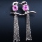 14k Gold 1.46 Ctw Natural Sapphire & Diamond Brooch/pendant