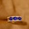 14k Gold 1.75 Ctw Natural Sapphire & Diamond Ring