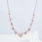 14k Gold 2.05 Ctw Natural Pink Diamond & Diamond Necklace