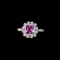 14k Gold 1.07 Ctw Natural Sapphire & Diamond Ring