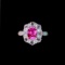 14k Gold 2.79 Ctw Natural Sapphire & Diamond Ring