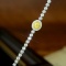 14k Gold 2.13 Ctw Natural Yellow Diamond & Diamond Bracelet