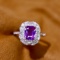 14k Gold 1.83 Ctw Natural Sapphire & Diamond Ring